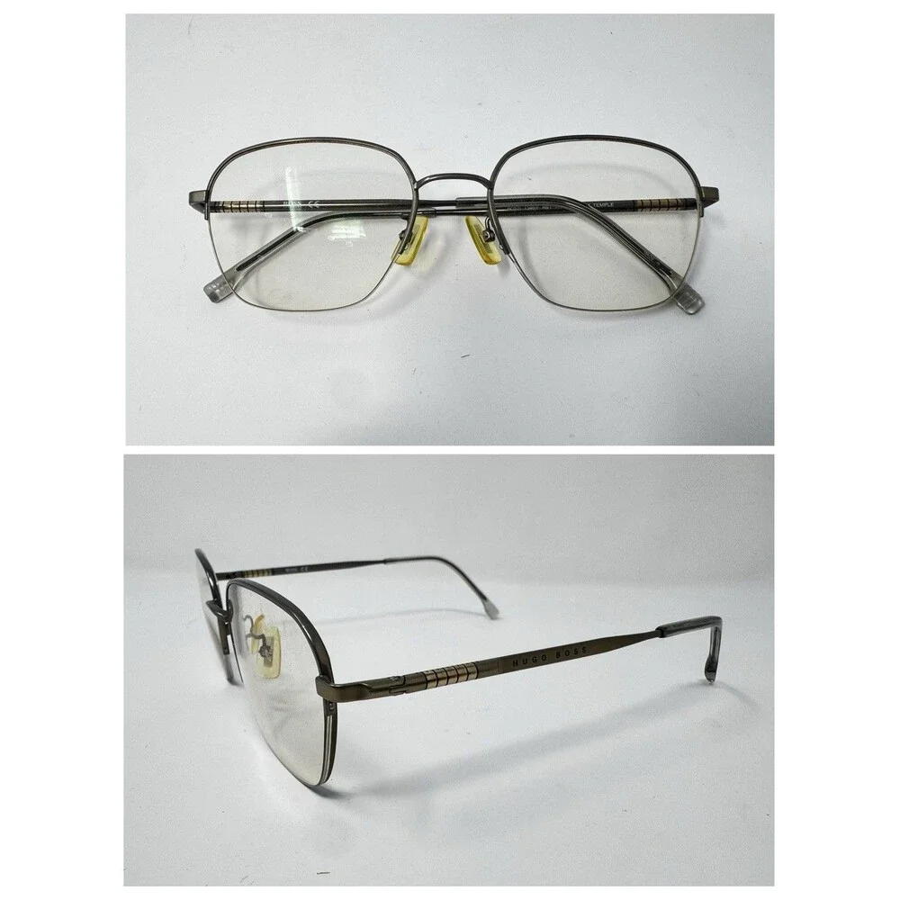 Boss 1346/F R81 Titanium Gunmetal Eyeglass Frames 54-19-145 Authentic